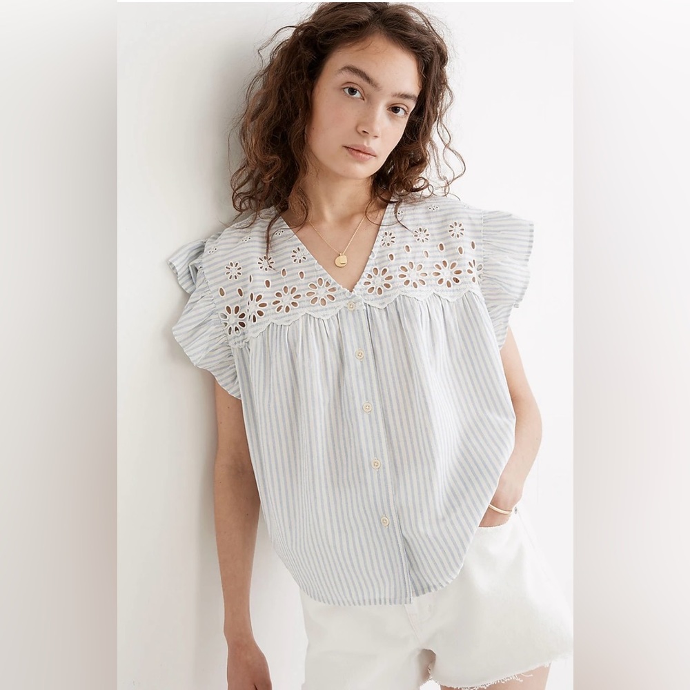 Madewell flutter top XL